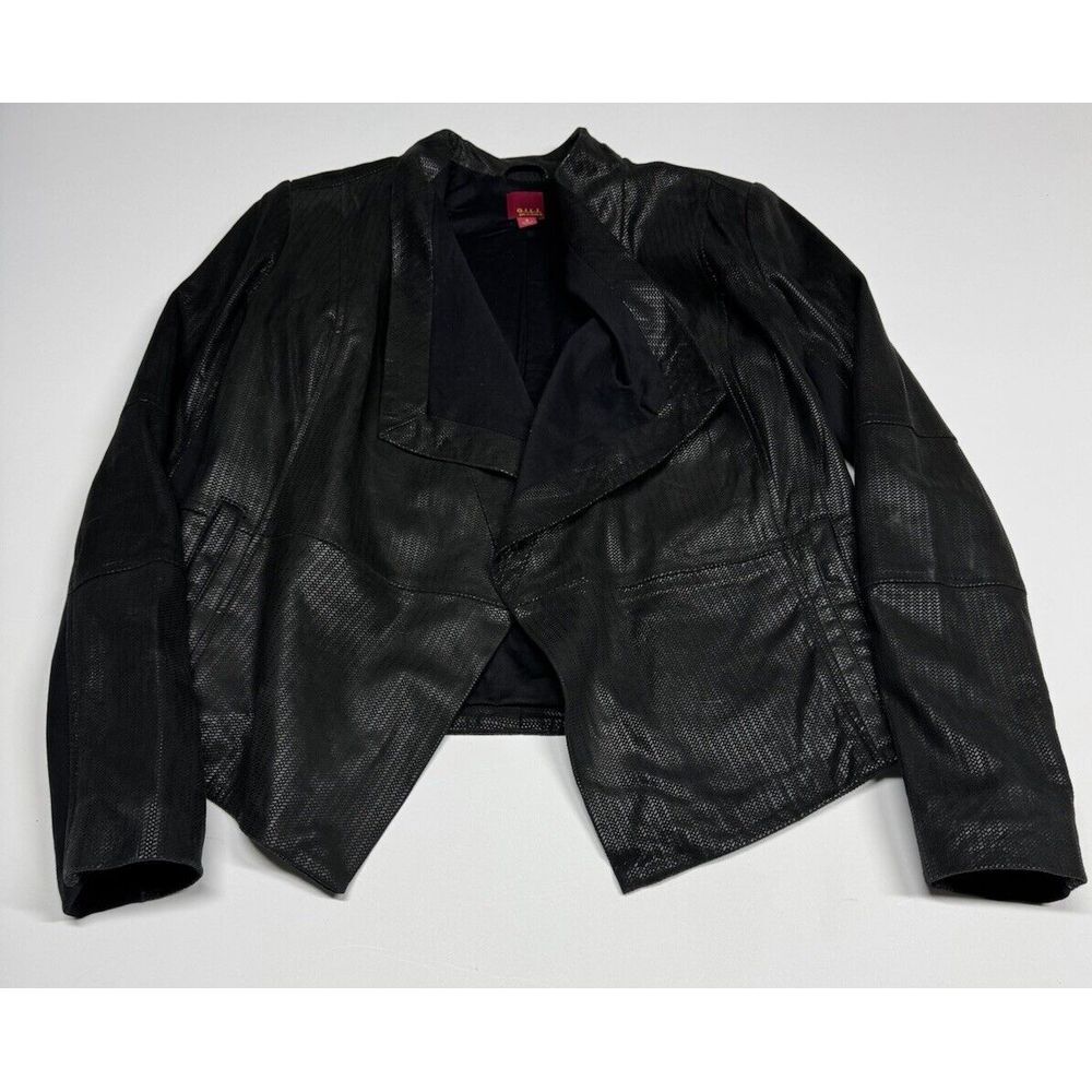 G.I.L.I.‎ (Got It Love It) Black Leather Jacket  Womens Size 6